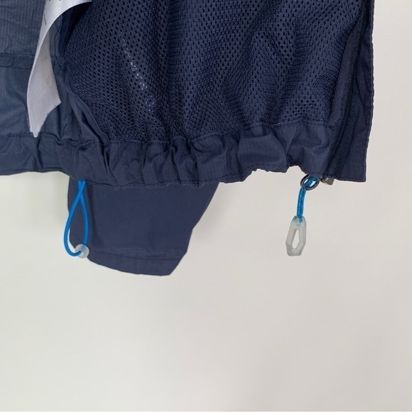 Mammut Navy Blue Full Zip Windbreaker with Hood Size XS - Picture 12 of 14